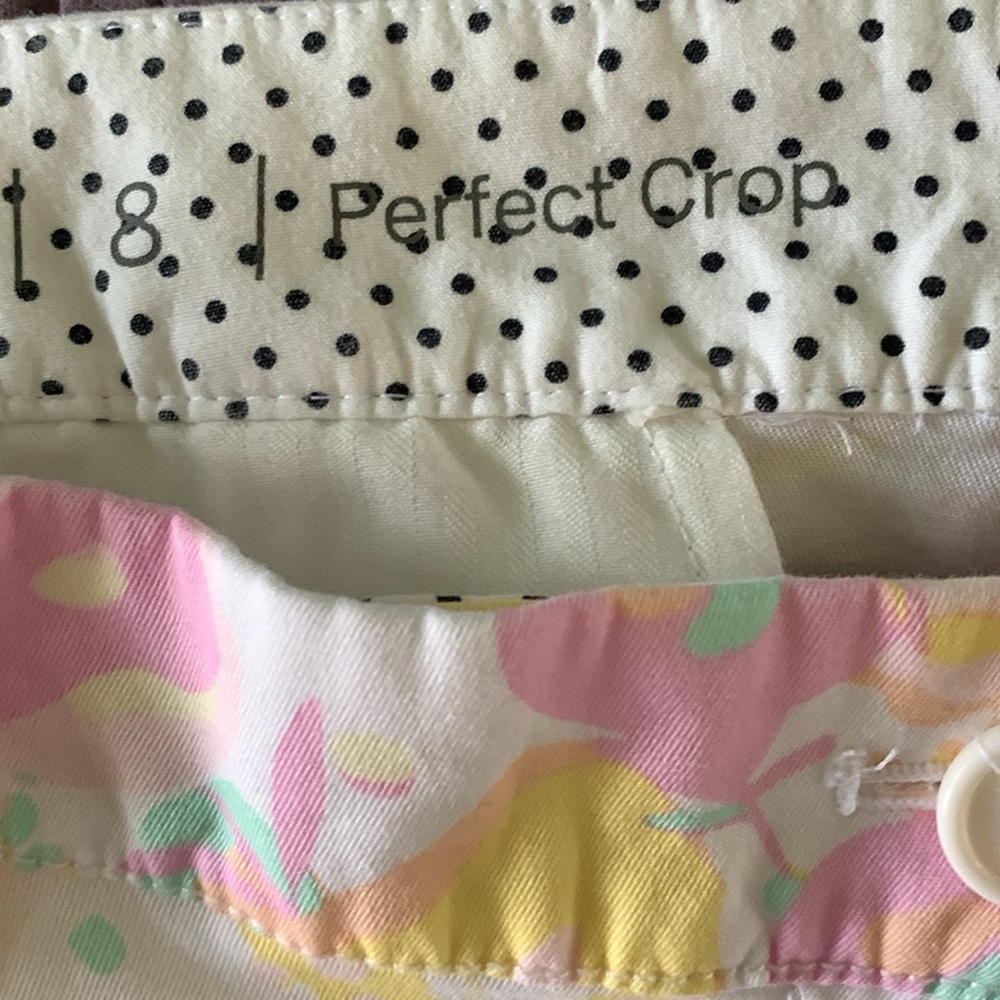 Talbots sz 8 Perfect Crop Pant Colorful NWT - Picture 9 of 10
